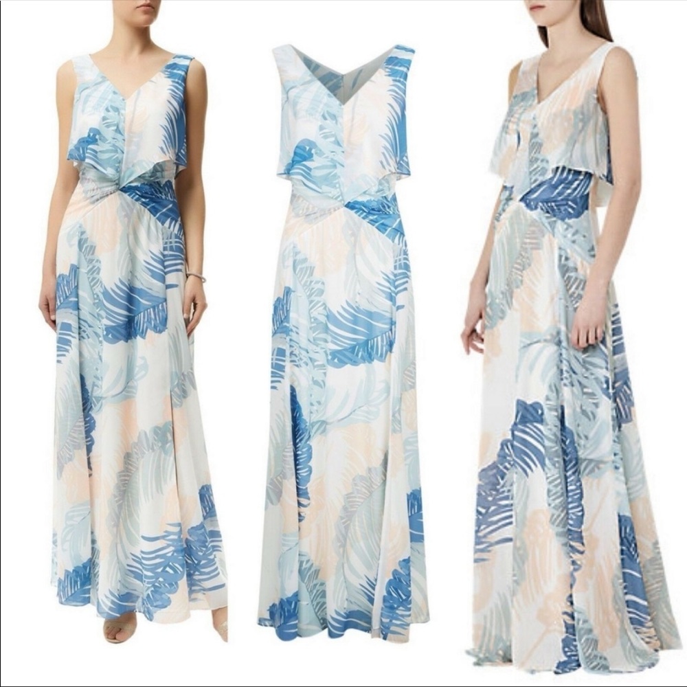 REISS Filo Printed Maxi Dress